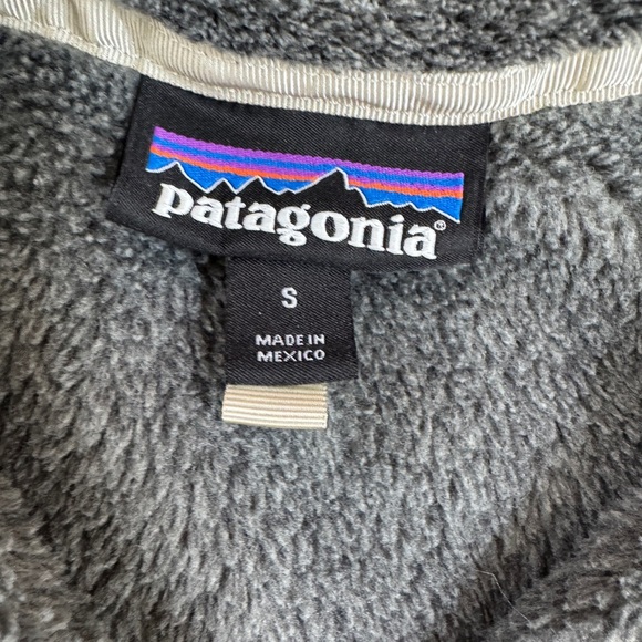 Patagonia Re-Tool Snap-T Pullover Gray Women’s Small Polartec - Picture 3 of 7